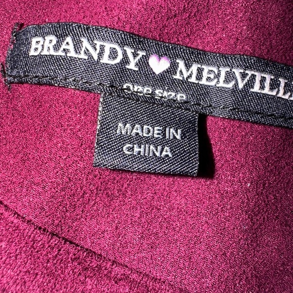 Brandy Melville Velvet T-Shirt Dress One Size - Picture 4 of 4